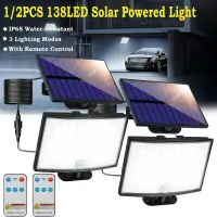 Solar Motion Sensor Security Lights thumbnail 1