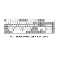 Cyan White PBT Keycaps Set thumbnail 5