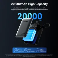 Vention 45W 20000mAh Fast Charge Power Bank thumbnail 3