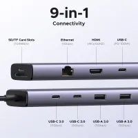 UGREEN 9-in-1 USB-C Hub 4K HDMI thumbnail 2