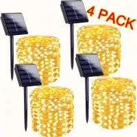 Solar LED String Lights - 4 Pack 160ft thumbnail 1