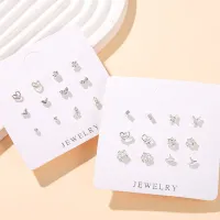 Korean 6-Pack Earring Set thumbnail 1
