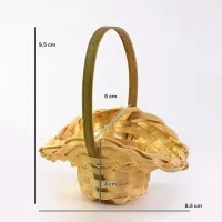 Mini Braid Flower Basket with Handle thumbnail 6