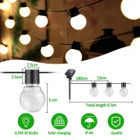 Solar Globe String Lights - Outdoor thumbnail 6