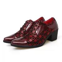 Luxury Men's High Heel Oxford Shoes thumbnail 2