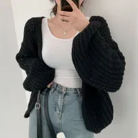 Harajuku Lantern Sleeve Cardigan thumbnail 6