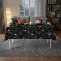 Halloween Spider Web Disposable Tablecloth thumbnail 5