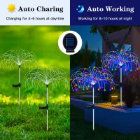 Solar Firework LED Stake Lights thumbnail 2