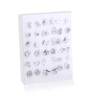 18-Pair Mix Style Stud Earring Set thumbnail 2