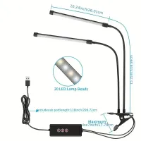 Dimmable LED Desk Lamp with Clamp thumbnail 6