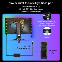 RGBIC USB LED Strip for Monitor Backlight thumbnail 2