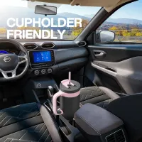 40 oz Tumbler with Handle, 2-in-1 Straw and Sip Lid, Leakproof, Dishwasher Safe, Insulated Stainless Steel Travel Coffee Mug, Keeps Cold 34 Hours, Fits Car Cup Holder thumbnail 6