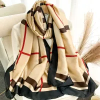 Luxury Silk Spring Scarf & Headband thumbnail 4