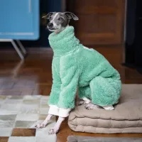 Winter Plush Dog Jumpsuit Coat thumbnail 2