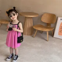 Girls Cute Print Suspender Dress thumbnail 6