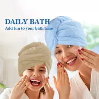 Microfiber Hair Towel Wrap Turban thumbnail 2