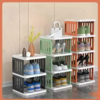 Stackable Narrow Multi-Tier Shoe Rack thumbnail 5