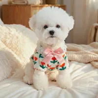 Tulip Knit Pet Sweater - White thumbnail 5