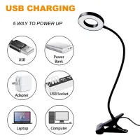 LED Ring Clamp Lamp with Adjustable Gooseneck thumbnail 4