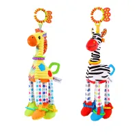 Soft Animal Baby Rattle with Teether thumbnail 5
