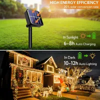 Solar Fairy Lights - 8 Modes Waterproof thumbnail 3