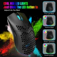HXSJ T66 10000DPI RGB Wireless Gaming Mouse thumbnail 5
