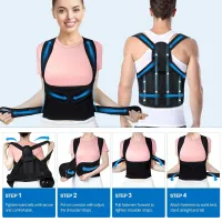 Adjustable Posture Corrector Back Brace thumbnail 4