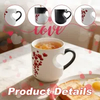 Color Changing Magic Mug with Romantic Heart Handle thumbnail 4