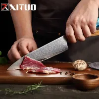 Japanese 67-Layer Damascus Knife Set thumbnail 5
