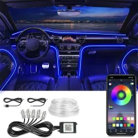 RGB LED Car Interior Lighting Kit thumbnail 1