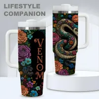 Sugar Skull Insulated Tumbler 40oz thumbnail 4