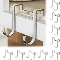Stainless Steel Over The Door Hooks 5 Pack thumbnail 2