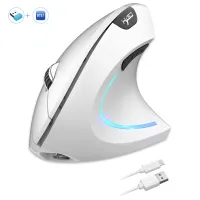HXSJ Dual Mode Vertical Wireless Mouse 2400DPI thumbnail 1