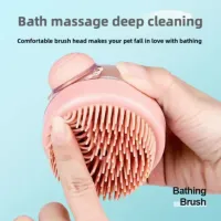 Silicone Pet Bath Brush with Shampoo Dispenser thumbnail 5