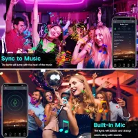 RGB LED Strip Lights with Music Sync thumbnail 4
