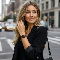 Leopard Print Nylon Strap Women's Watch thumbnail 5
