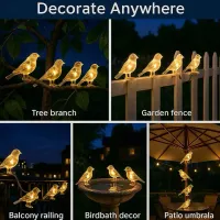 Solar Bird String Lights Outdoor thumbnail 6
