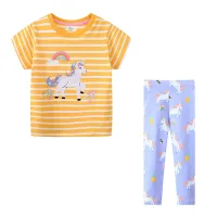 Unicorn Girls T-Shirt + Leggings Set thumbnail 3