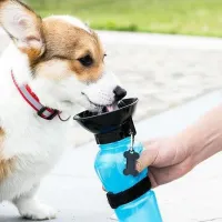 500ml Pet Travel Water Bottle Bowl thumbnail 6