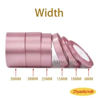 Satin Ribbon 25yd Spools - 6 Sizes thumbnail 2