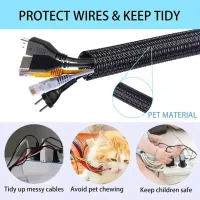 PET Braided Cable Protector Sleeve 1-5M thumbnail 2
