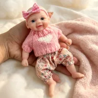 6" Silicone Reborn Doll Vivienne thumbnail 4