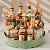 5-Tier Rotating Spice Rack Organizer thumbnail 5