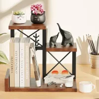 Wooden 3-Tier Desk Shelf Organizer thumbnail 1