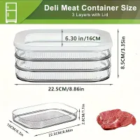 3-Layer Clear Meat Storage Containers thumbnail 6
