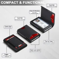Slim RFID Blocking Leather Wallet thumbnail 2