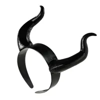 Black Devil Horns Cosplay Headband thumbnail 2