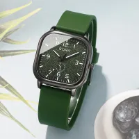 Square Dial Silicone Strap Quartz Watch thumbnail 4