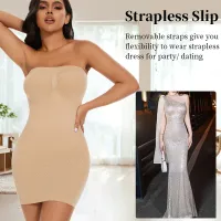 Seam-Free Off Shoulder Shapewear Slip thumbnail 4