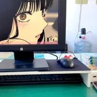 Ergonomic Monitor Riser Stand with Storage thumbnail 5